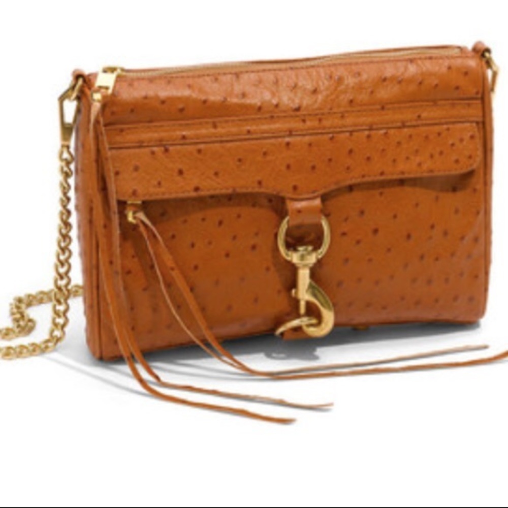 SALE ☄️REBECCA MINKOFF Ostrich Leather CROSSBODY